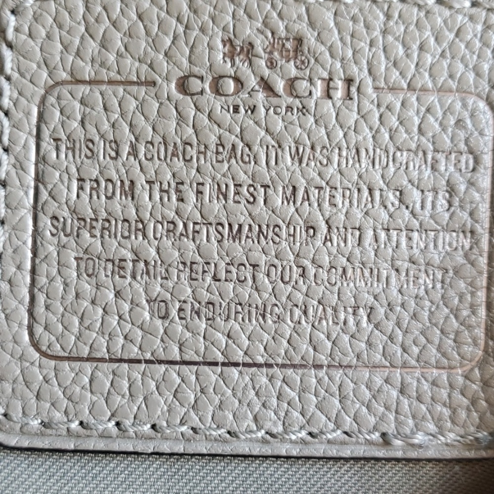 Coach Pebble Leather Tote - Picture 6 of 8
